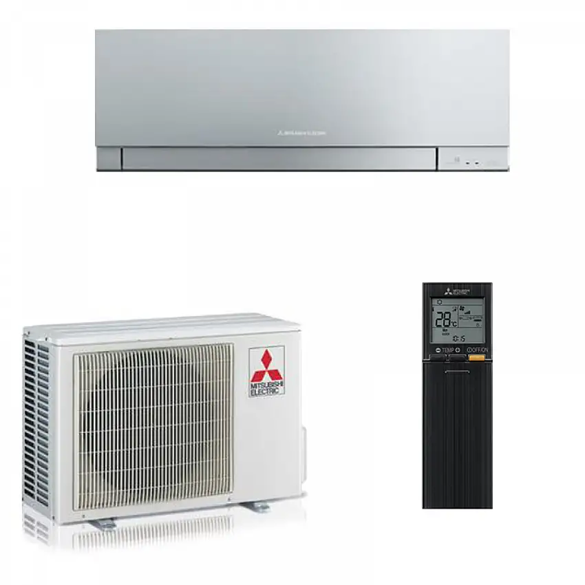 Condizionatore Climatizzatore Mitsubishi Electric Inverter Kirigamine Zen R-32 Wi-Fi Argento 12000 BTU MSZ-EF35VGKS