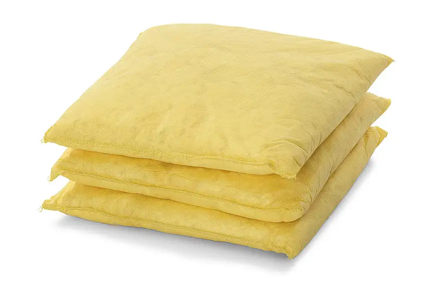 Assorbenti DENSORB® per sostanze chimiche, cuscini assorbenti per perdite, 25 x 25 cm, 30 pezzi
