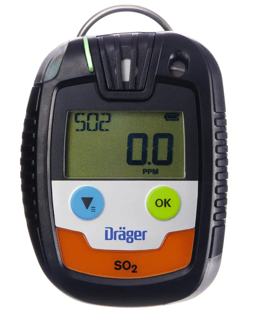 Rilevatore di gas Dräger Pac 6500 SO2, per anidride solforosa, 0 - 100 ppm