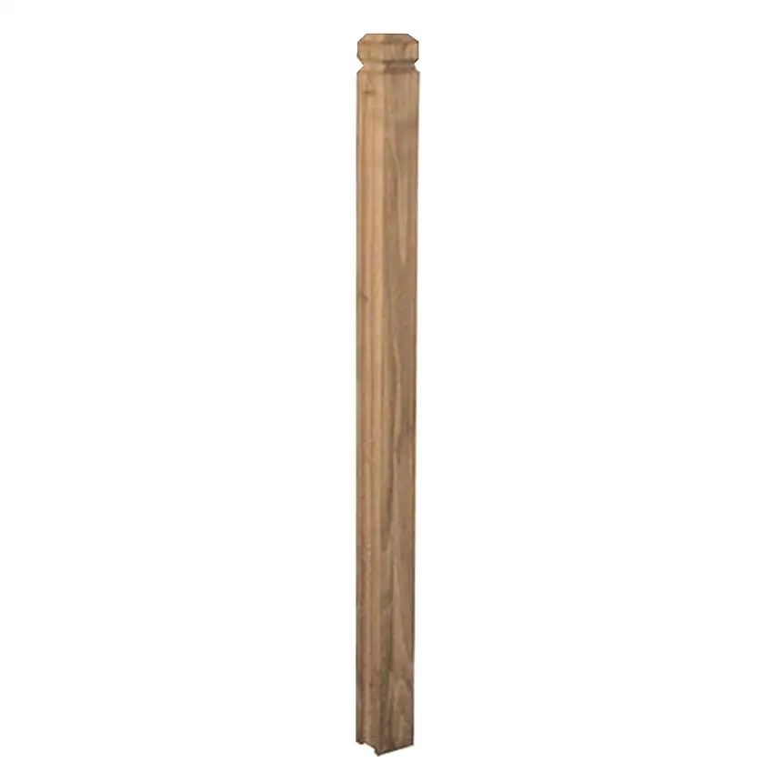 Palo per pannello grigliato "Patio" in legno tropicale naturale per recinzioni giardino e terrazzo
