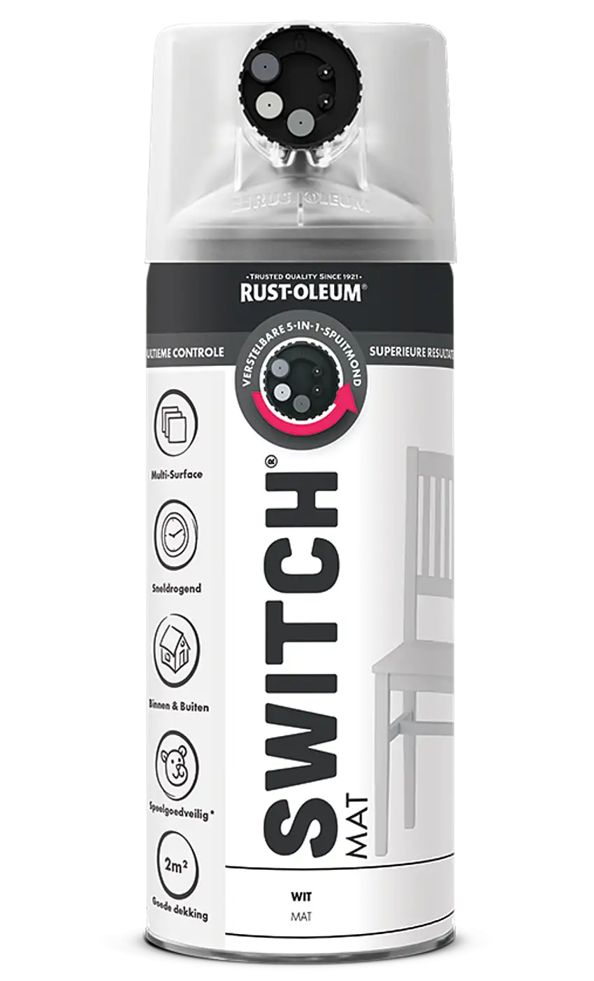 Rust-Oleum Switch Vernice spray opaca 400 ml - Bianco