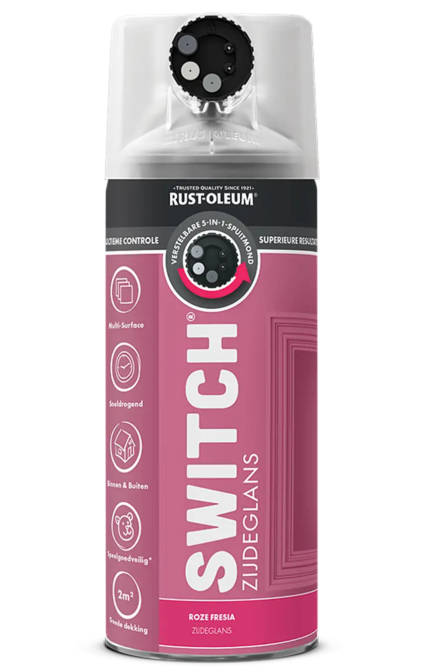 Rust-Oleum Switch Vernice Spray Seta Lucida 400ml - Rosa Fresia