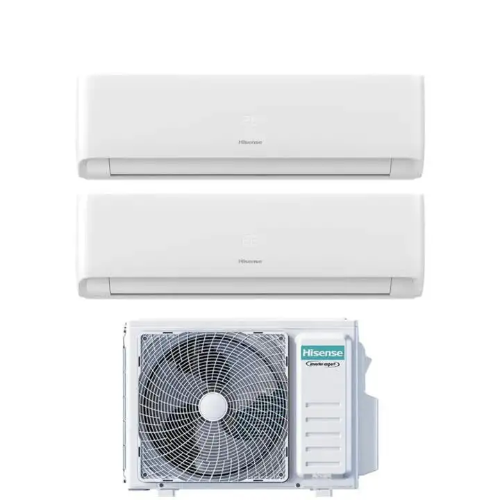 Condizionatore Climatizzatore Hisense Dual Split Inverter R-32 Serie Ecosense 12000+12000 Con 2AMW52U4RXC Wi-Fi Integrato