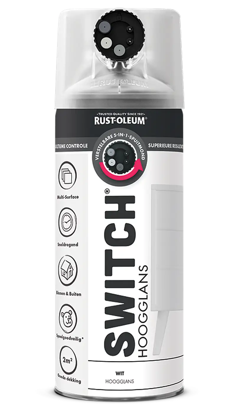 Rust-Oleum Switch Vernice spray ad alta lucentezza 400 ml - Bianco