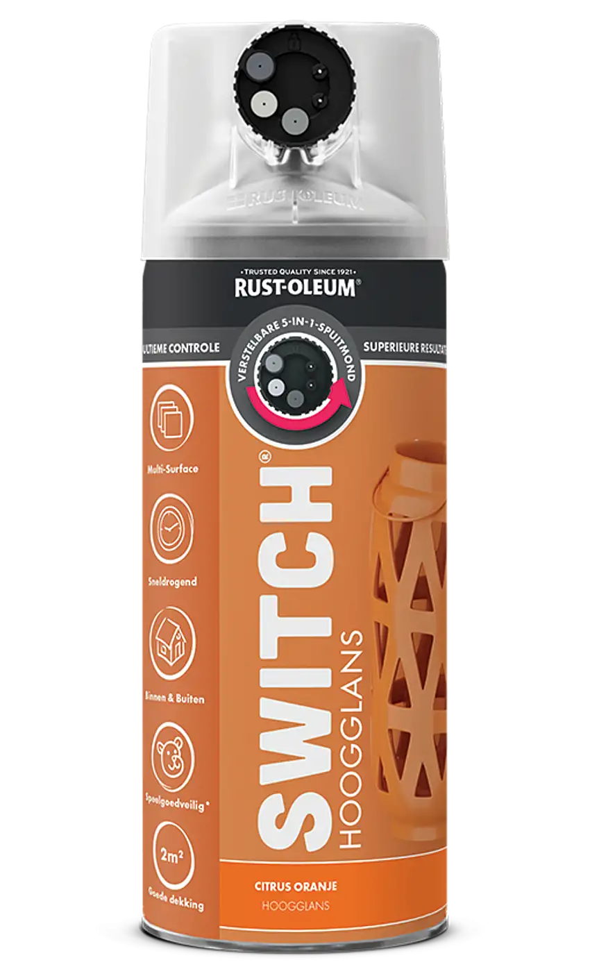 Rust-Oleum Switch Vernice spray ad alta lucentezza 400 ml - Arancio di agrumi