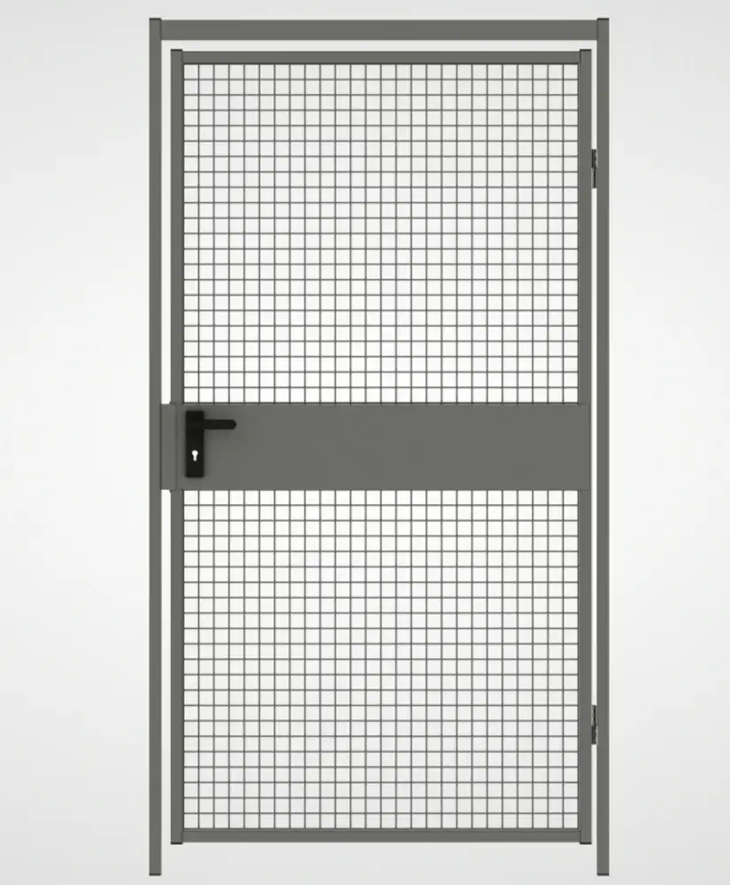 Sistema di pareti divisorie 9200, elemento porta, L 1200 mm, grigio polvere