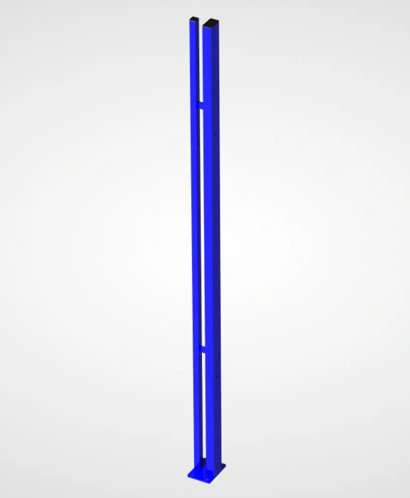 Sistema di pareti divisorie 9200, montante a T, blu oltremare