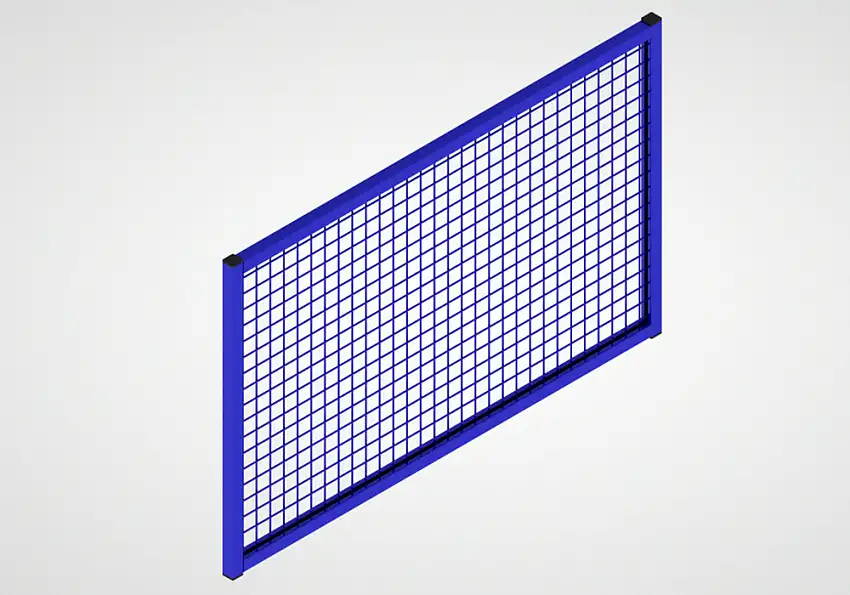 Sistema di pareti divisorie 9200, elemento sopralzo per elemento porta, L 1200 mm, blu oltremare