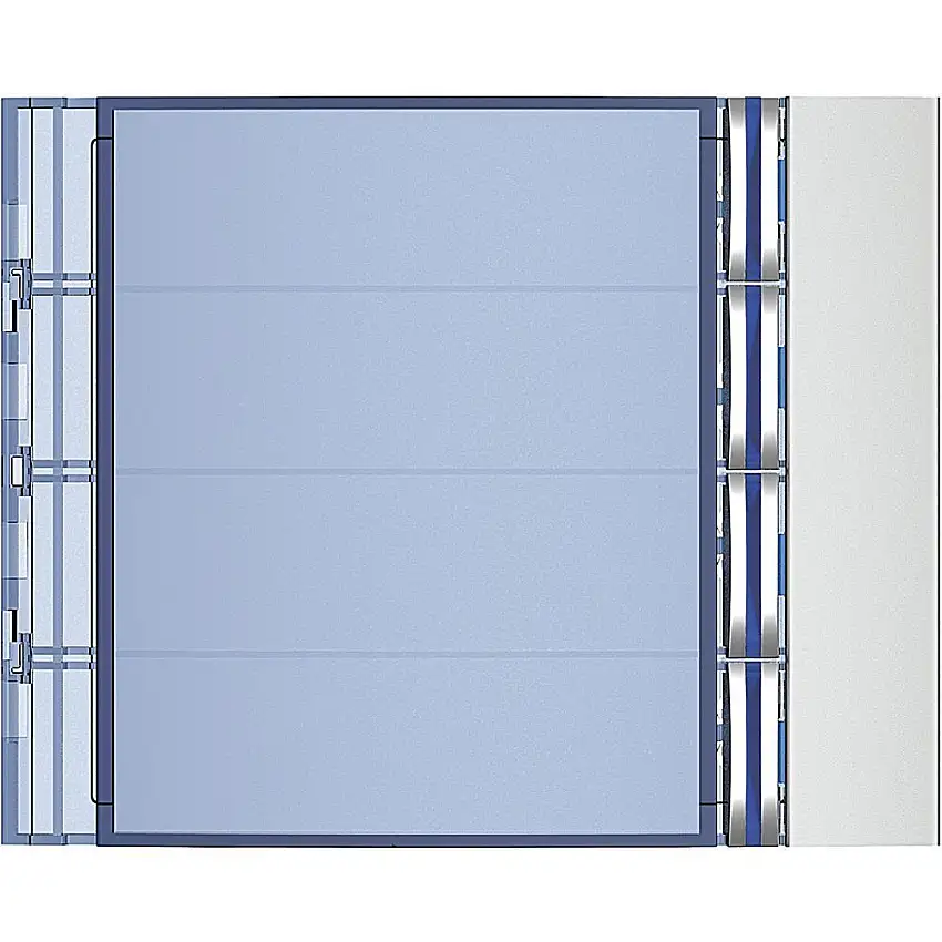 BTICINO 352041 - Frontale 4 pulsanti su colonna singola finitura Allmetal