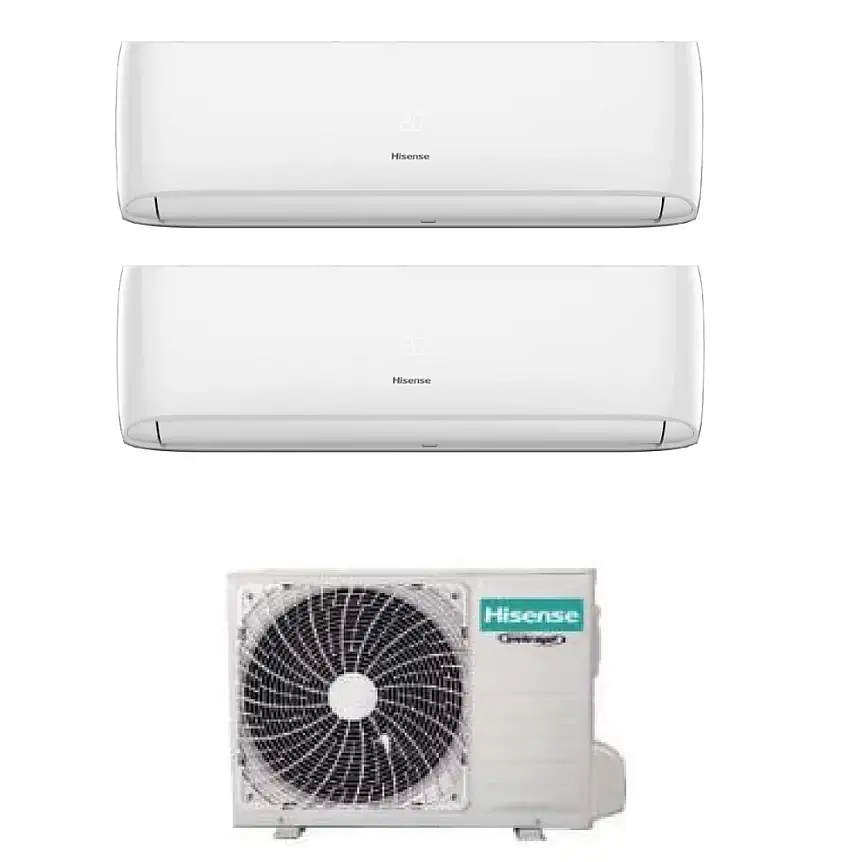 Condizionatore Climatizzatore Hisense Dual Split Inverter R-32 Hi-Comfort 18000+18000 BTU con 5AMW105U4RQC WiFi Integrato 18+18