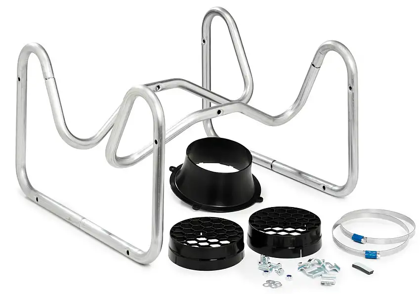 Supporto tubolare per ventilatore N16/N24, per collocazione indipendente o alla parete del ventil.