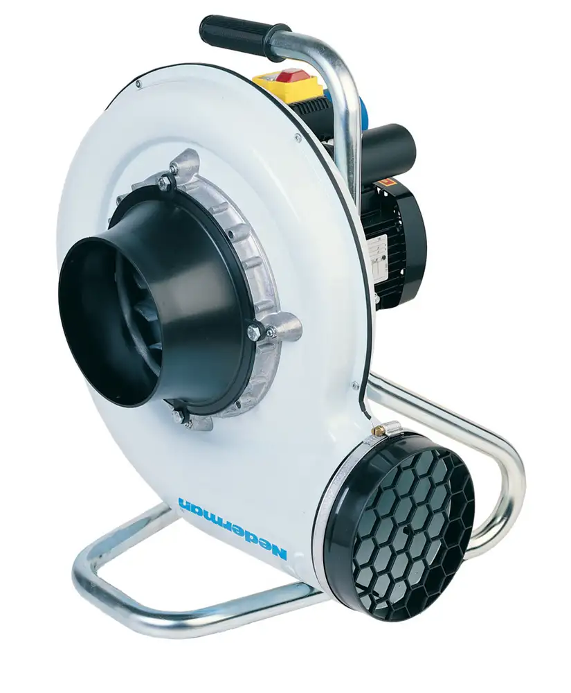 Ventilatore radiale N16, involucro in acciaio, incluso telaio di trasporto, potenza 0,55kW, monofase