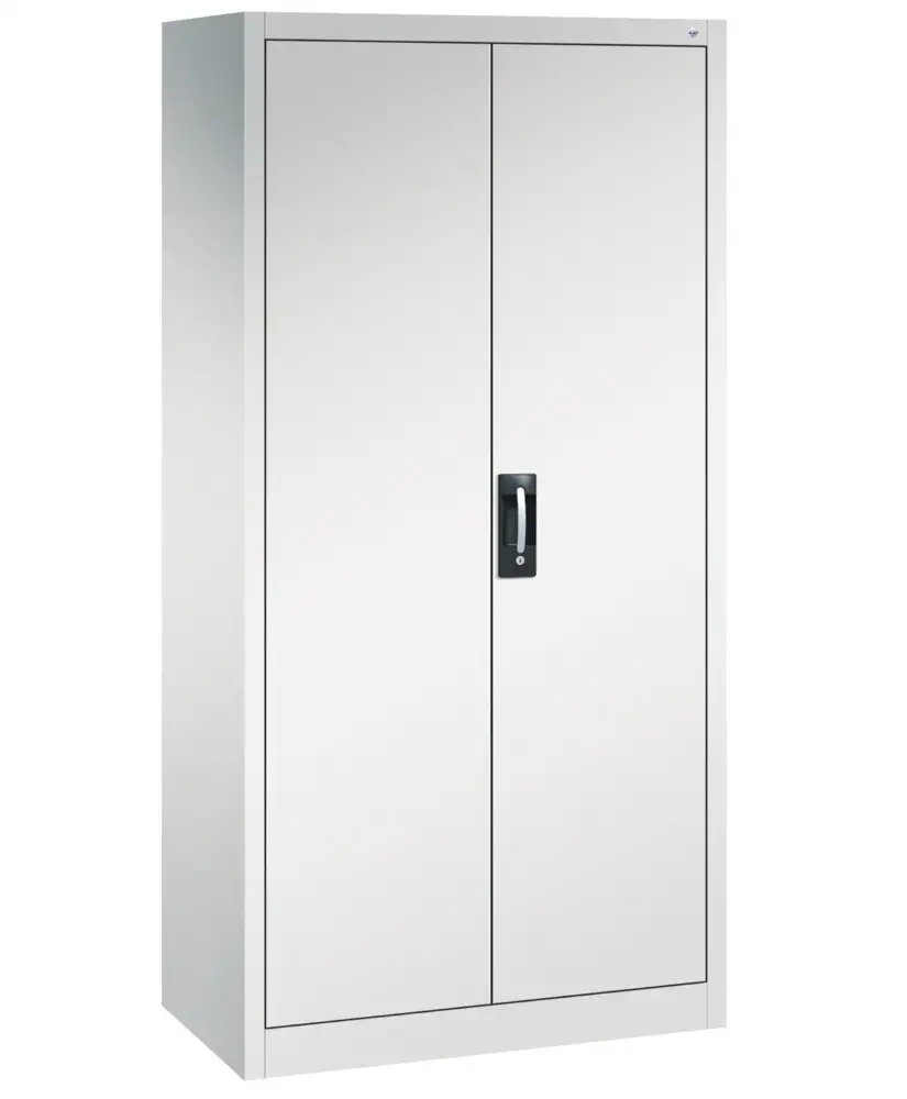 Armadio guardaroba C+P Acurado con porte a battente, 930 x 500 x 1950 mm, grigio chiaro
