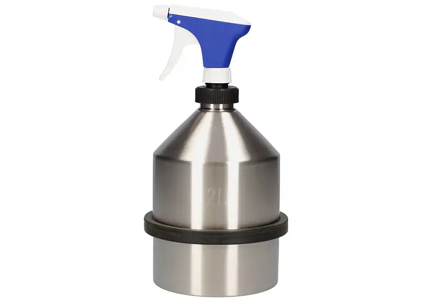 Contenitore con spruzzatore FALCON, in acciaio inox, 2 litri