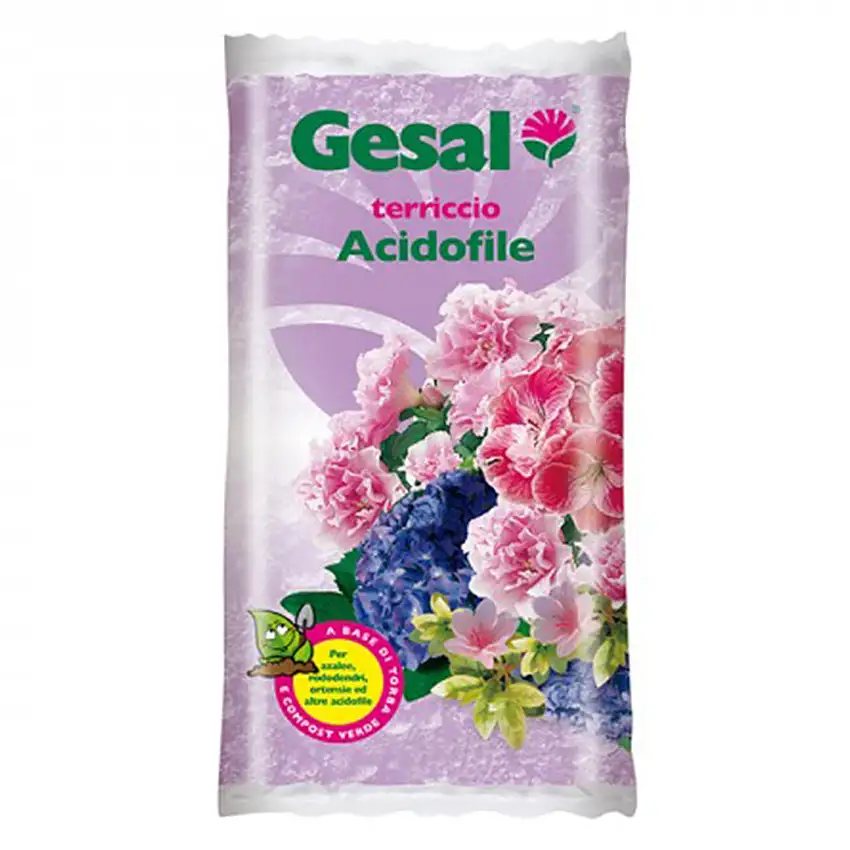 Terriccio per acidofile substrato professionale sterilizzato e concimato da 50 lt