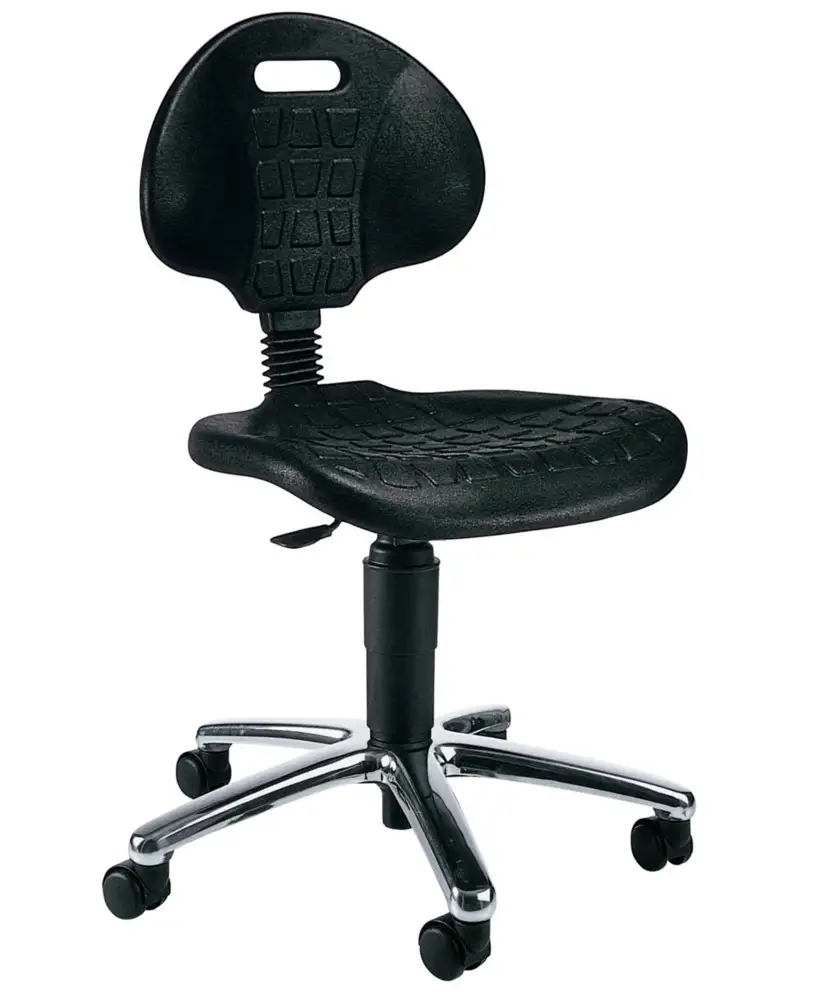 Sedia girevole da lavoro TopStar Tec 20, con base a croce in alluminio, sedile schiuma di PU