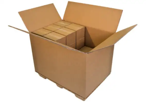 Scatola pieghevole in cartone ondulato, 3 onde, dimensioni interne 1170x780x780 mm, qualità 2.90CAA