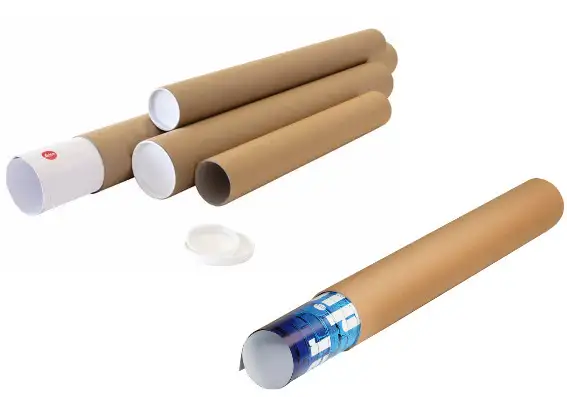 Tubo per spedizione di diametro 80 mm, lunghezza 610 mm, per formato A1