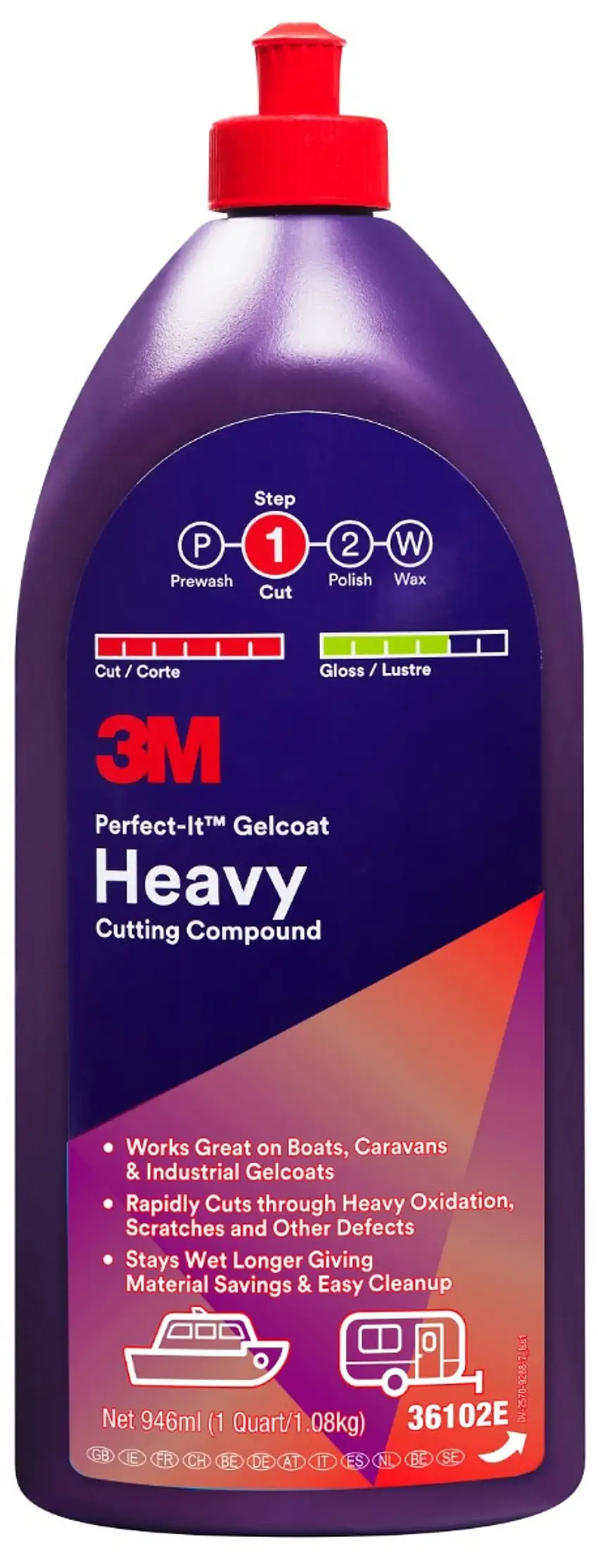 3M™ Polish Perfect-It Per Gelcoat a Taglio Abrasivo 946ml
