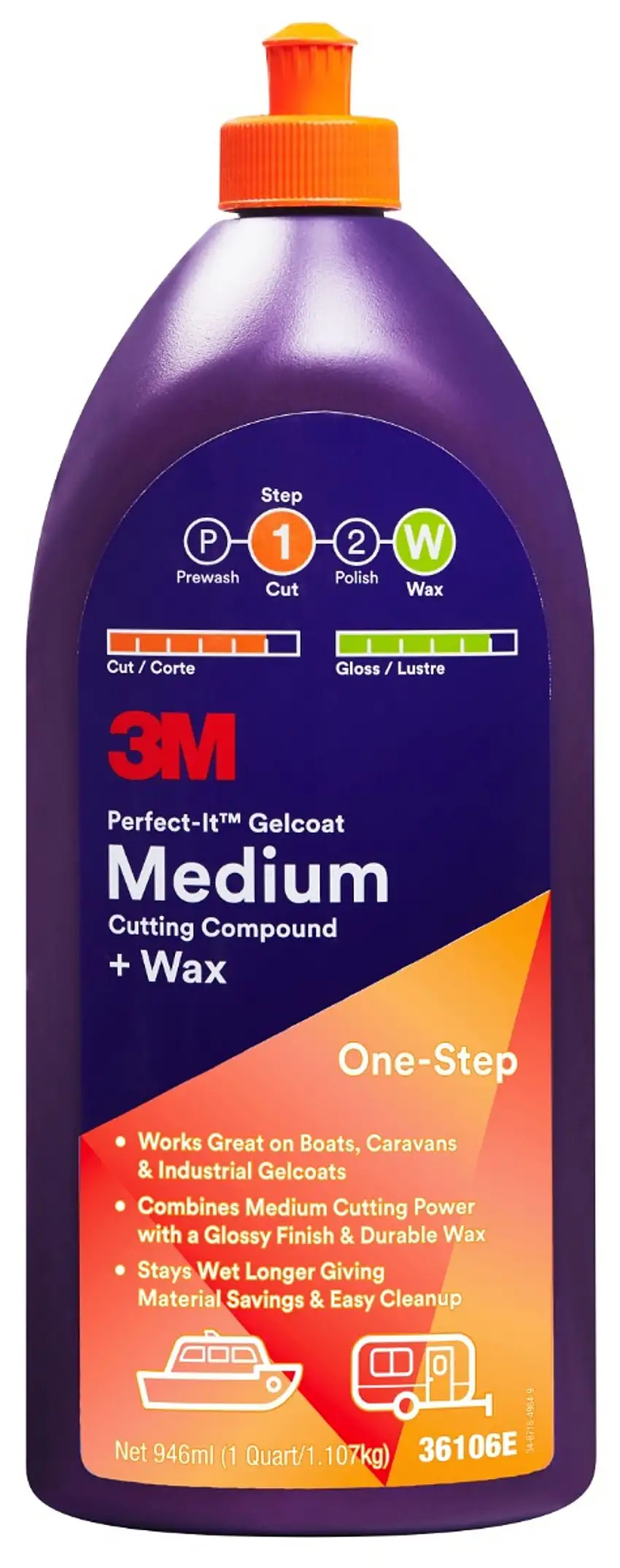3M™ Polish Perfect-It Per Gelcoat a Taglio Medio 946ml