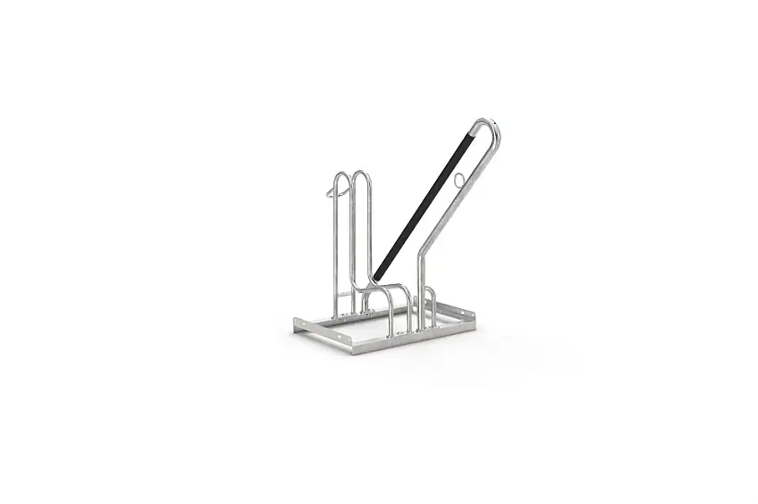 Rastrelliera per bici 4801 XXBF, paracolpi, L 600 mm, collocazione libera, 1 posto