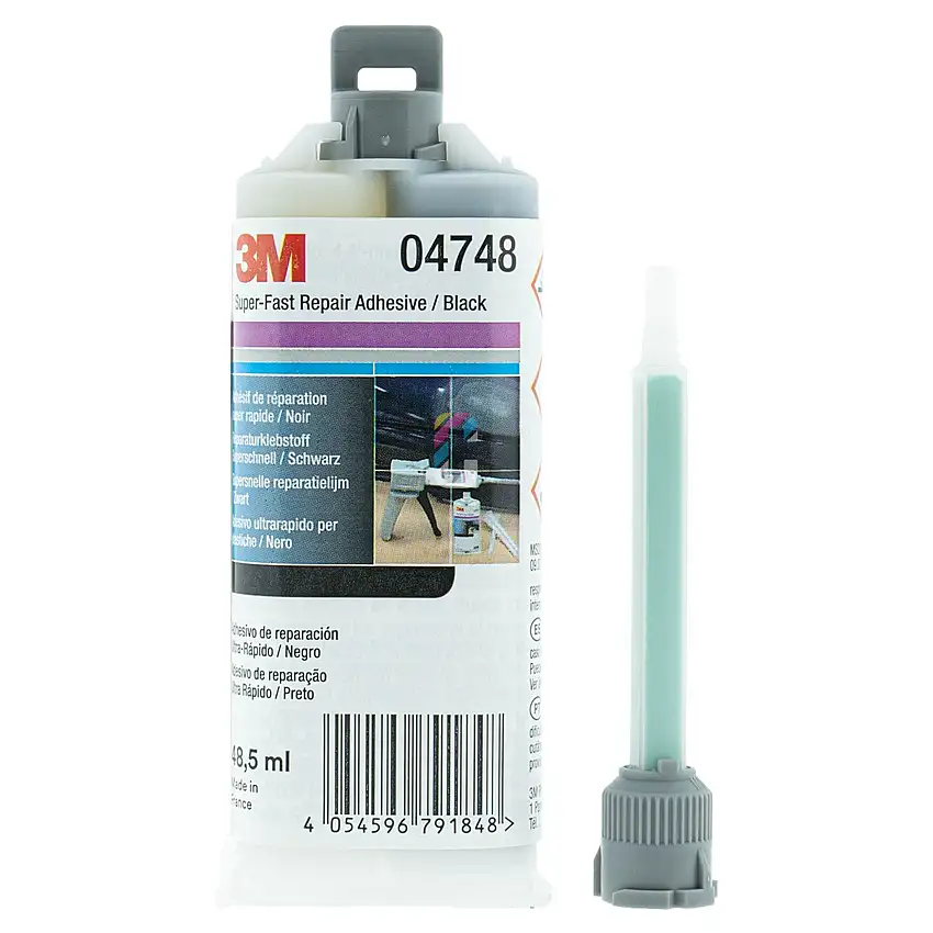 3M 04748 Colla Per Plastica Superveloce 2K Nero