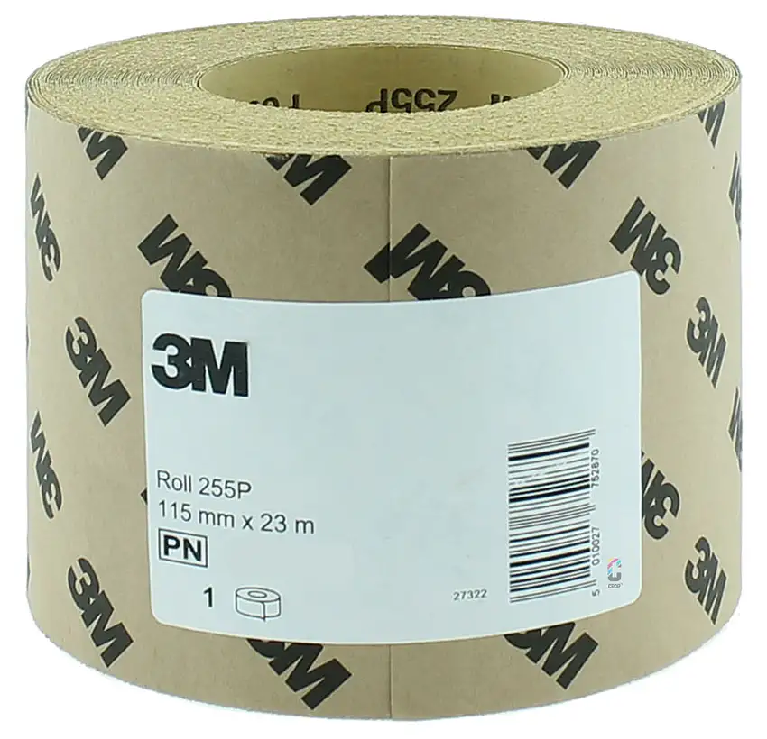 3M 255P Rotolo Carta Abrasiva - 115 mm x 50 Metri