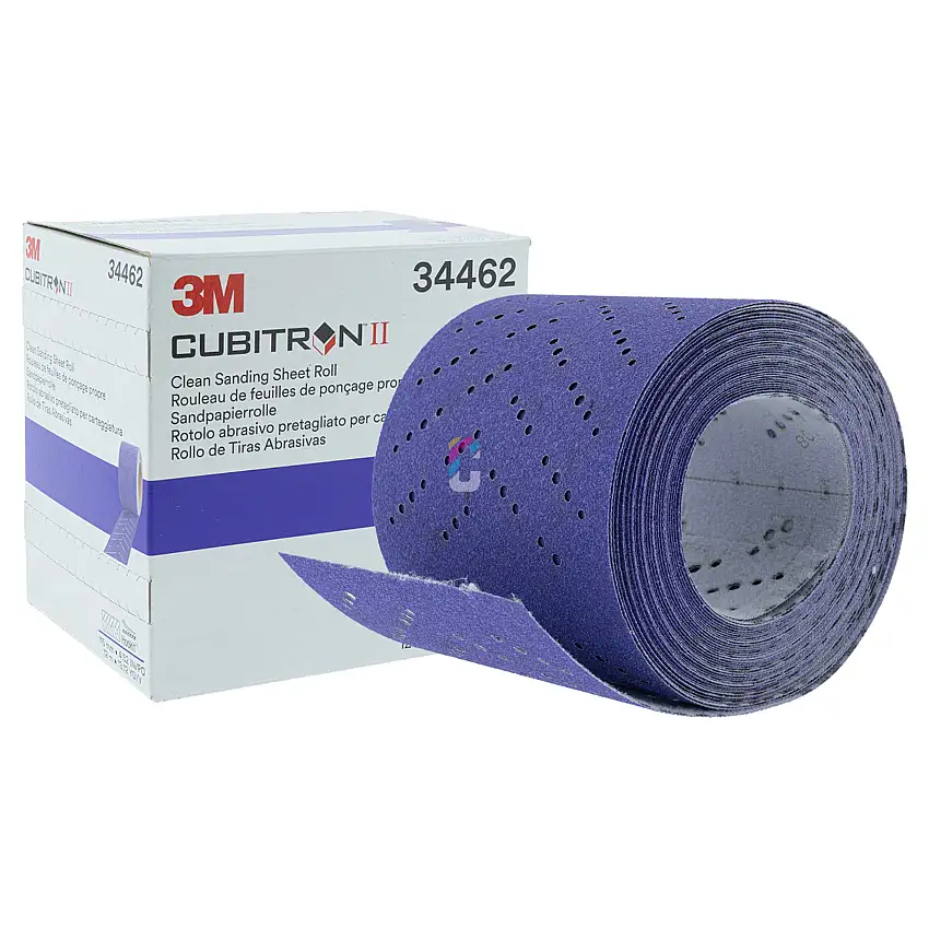 3M 737U Cubitron II Hookit Clean Strisce Abrasive - Rotolo 115mm x 12 Metri
