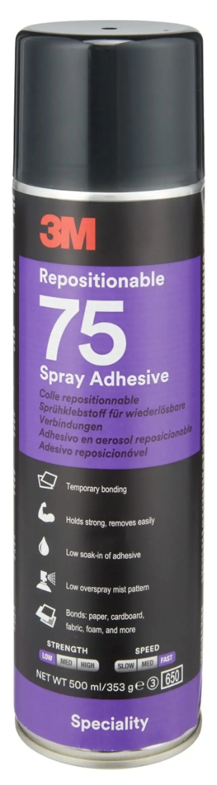 3M™ 75 Adesivo Spray Riposizionabile 500ml