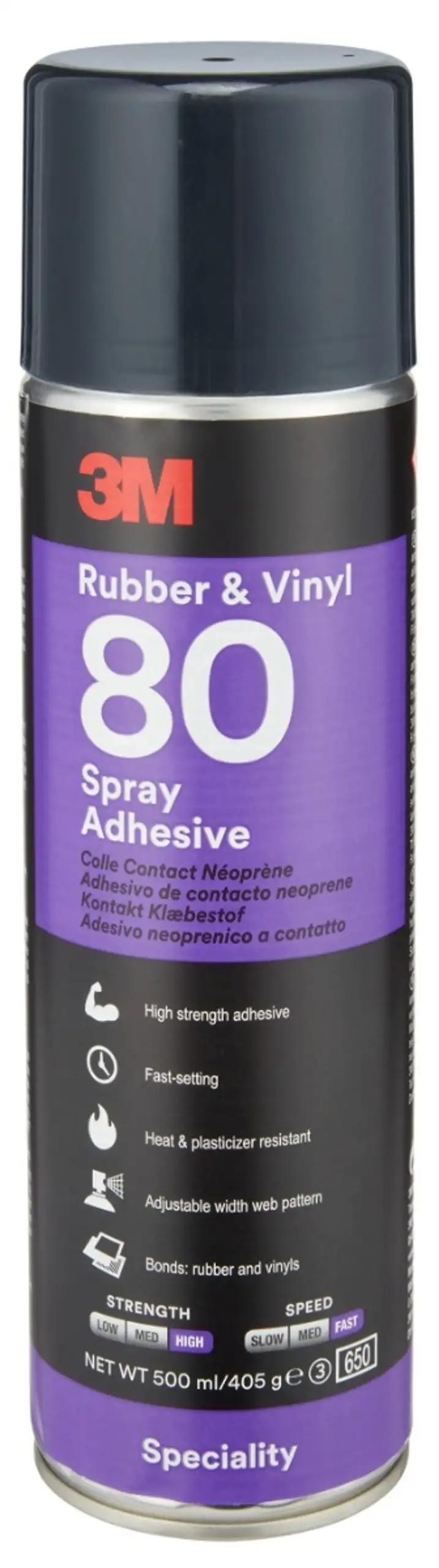 3M™ 80 Adesivo Spray Per Gomma e Vinile 500ml