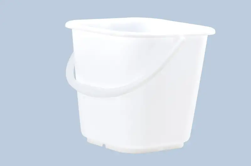 Secchio industriale in plastica, vol. 14 l., angolare, idoneo per uso alimentare, conf. = 6 pezzi