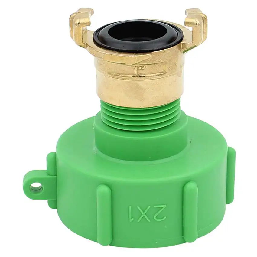 Adattatore per cisternette, filettatura interna, S60x6 su 1 giunto rapido fil. int., conf. = 3 pezzi