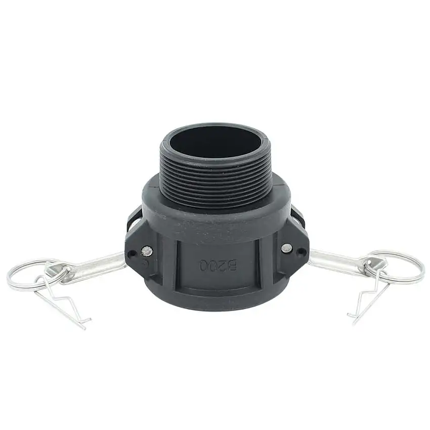 Adattatore per cistern., Camlock 2 tipo B, su fil. est. G2, conf. 3 pezzi