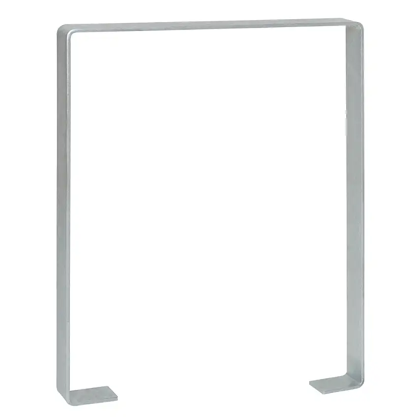 Staffa di appoggio, acciaio piatto, piegata, zinc., da annegare nel calcestruzzo, H fuoriterra 800mm