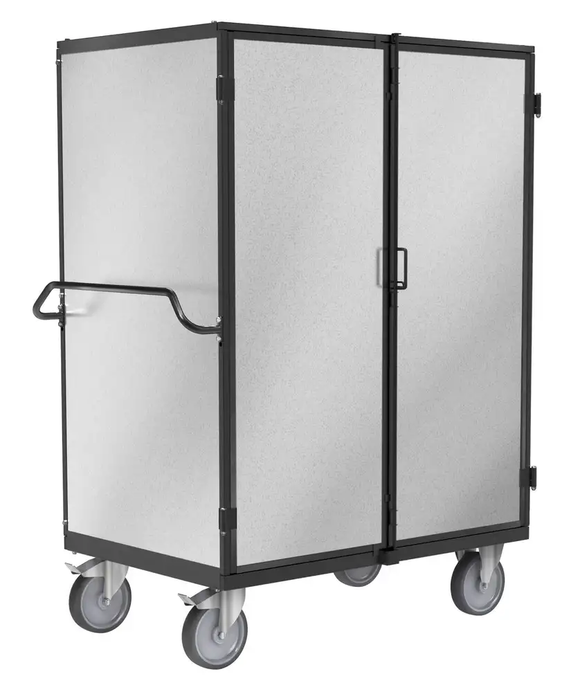 Armadio mobile Kongamek Ergo con parete laminata, doppia porta batt, 1332x821x1765 mm