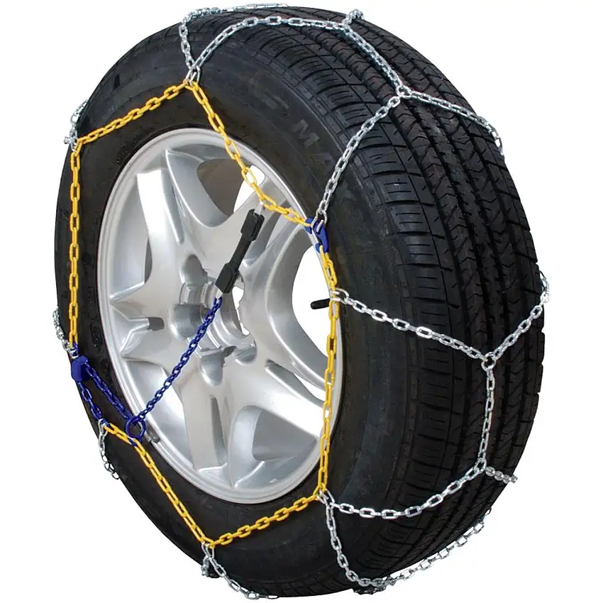 Catene da neve universali cementate per auto da 9 mm a rombo montaggio rapido