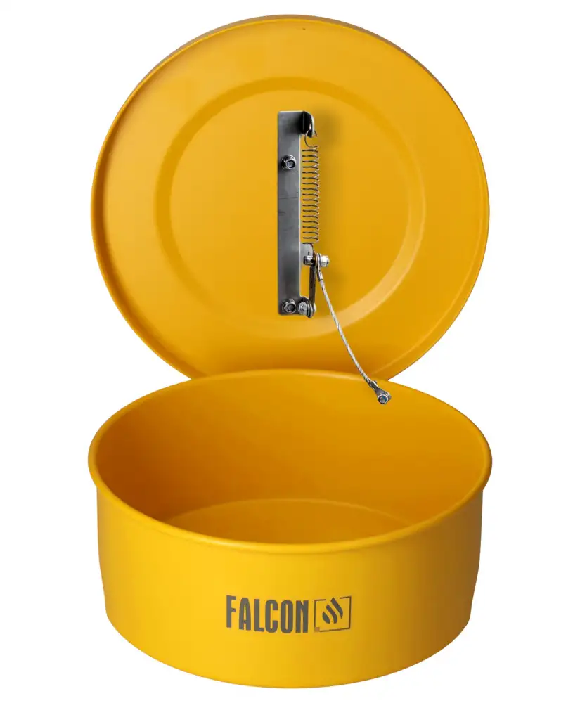 Apparecchiatura FALCON in acciaio per la pulizia di piccoli pezzi, verniciato, con fusibile, 2 l.