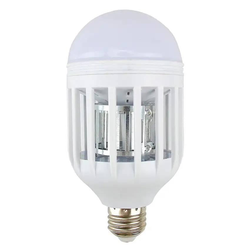 Lampadina elettro sterminatore per zanzare ed insetti zanzariera elettrica a led UV 45 mtq
