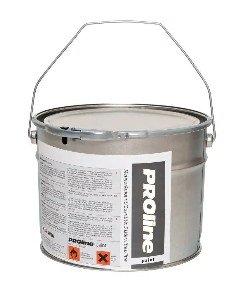 Vernice PROline, colore marcat. esterne, 5 l, col. p. marcature monocomponente, ca. 25 mq, grigio
