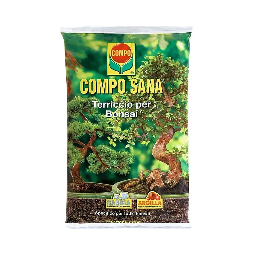 Terriccio per bonsai con sabbia, argilla, concimato e sterilizzato 5 lt