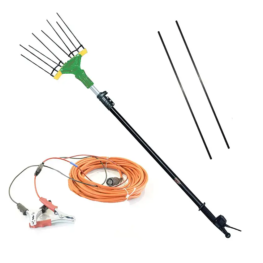 Abbacchiatore elettrico a batteria Falcon "AL300" 12 volt con asta telescopica per raccolta olive