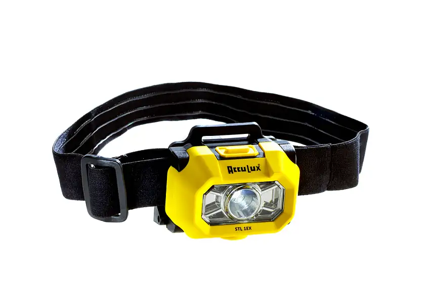 Torcia frontale a LED AccuLux STL, omologazione Ex zone 0, 1, 2
