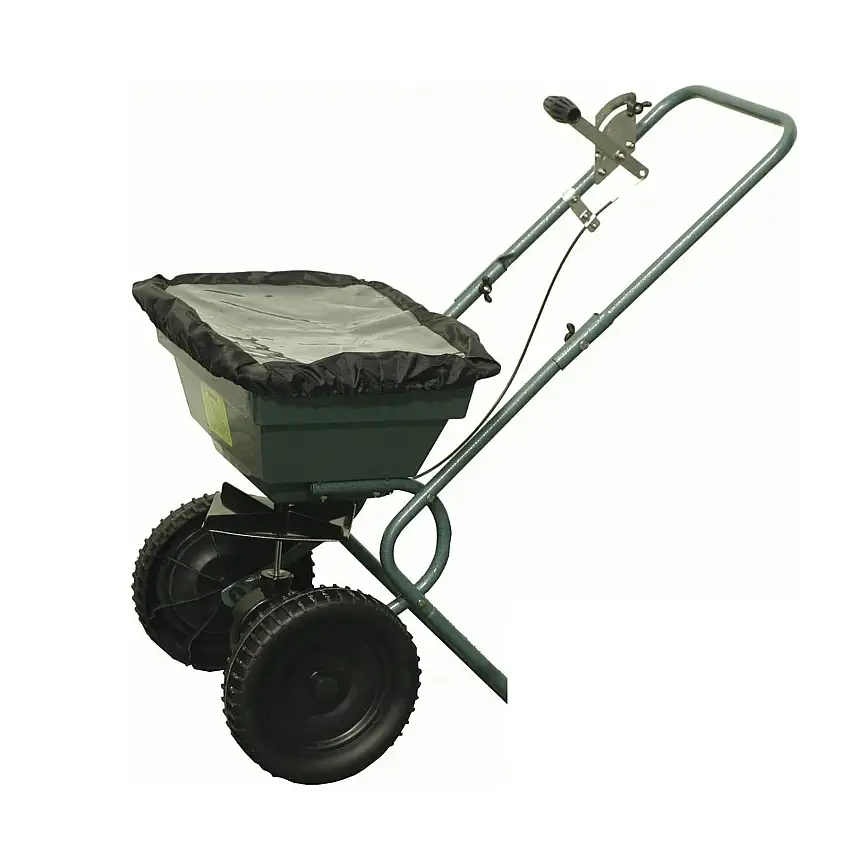 Carrello concimatore da 25 kg con ruote, spargi concime e sale seminatore manuale