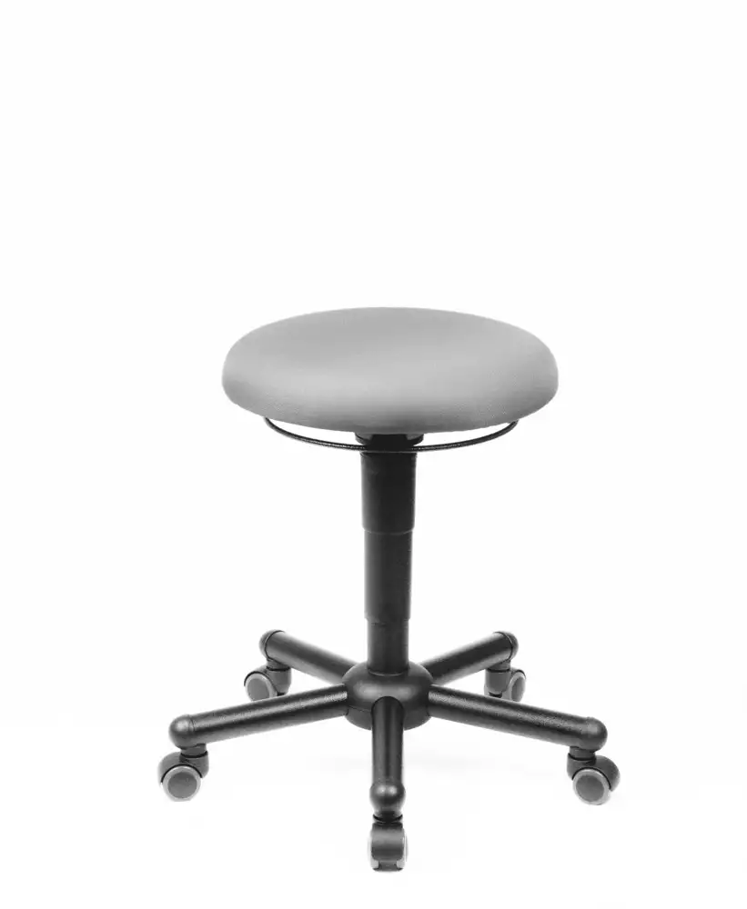 Sgab. da officina Mey Chair Assistant Pro XXL, sedile grande rotondo, riv. tessuto, portata 250 kg