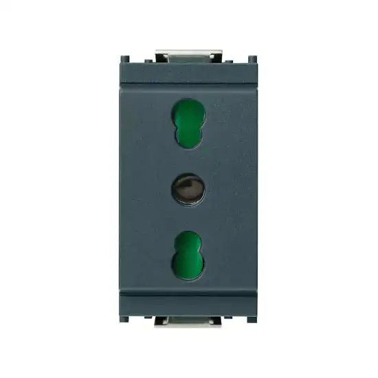 Presa elettrica 2P+T 16A p17/11 colore grigio "LINEA IDEA" Vimar