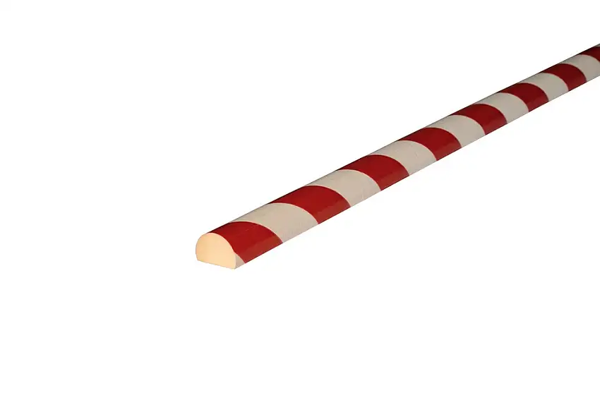 Protezione Knuffi® per superfici, tipo CC, autoadesiva, lunghezza 5 m, rosso/bianco, 40 x 30 mm