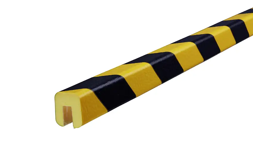 Paraspigoli Knuffi®, tipo G, autoadesivo, lunghezza 50 m, riflettente, giallo/nero