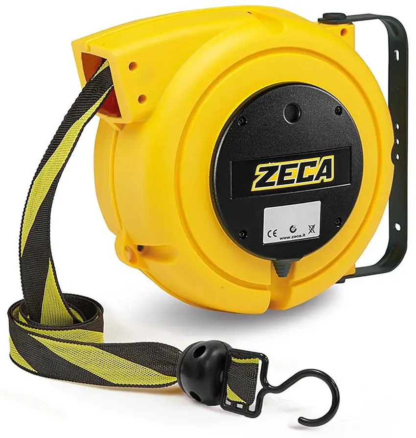 ZECA 4801Avvolgitore Per Delimitazione - 20 Metri Nero/Giallo