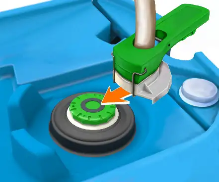 Sistema di riempimento Safeline, verde, con guarnizioni Viton