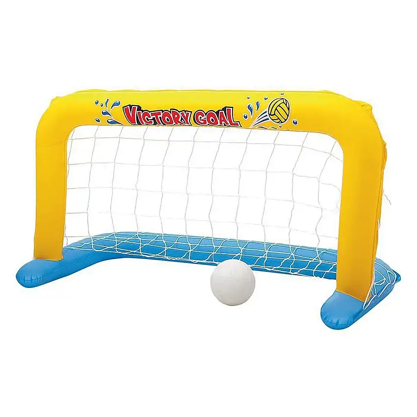 Set rete pallanuoto con palla gonfiabile per piscina 137 x 66 cm piscine giochi
